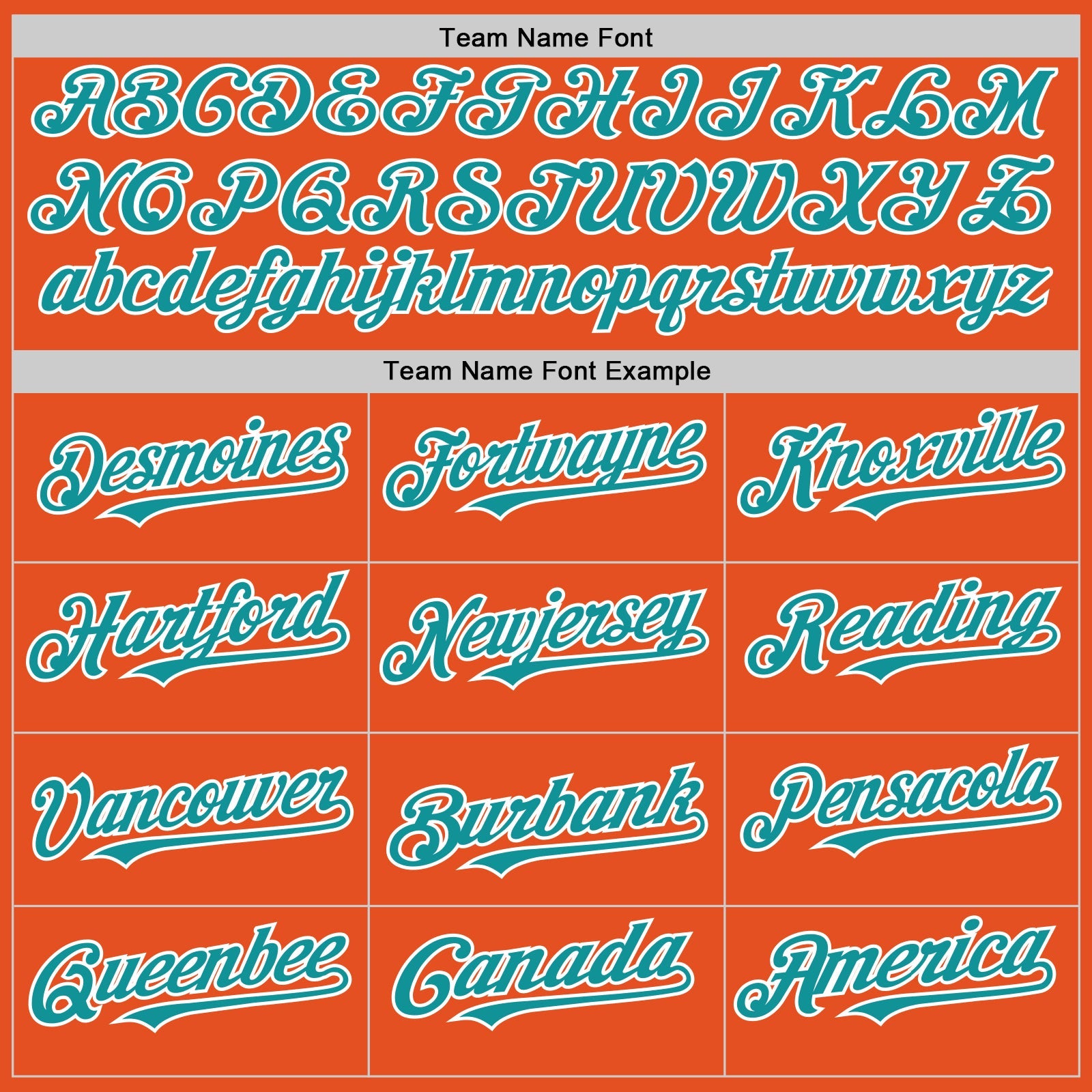 Custom Orange Teal-White Line Authentic Baseball Jersey - Sky-Custom