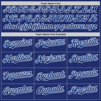 Custom Royal White Line Authentic Baseball Jersey - Sky-Custom