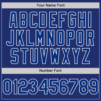 Custom Royal White Line Authentic Baseball Jersey - Sky-Custom