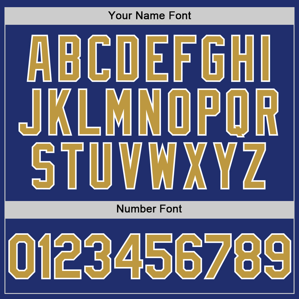 Custom Royal Old Gold-White Line Authentic Baseball Jersey - Sky-Custom