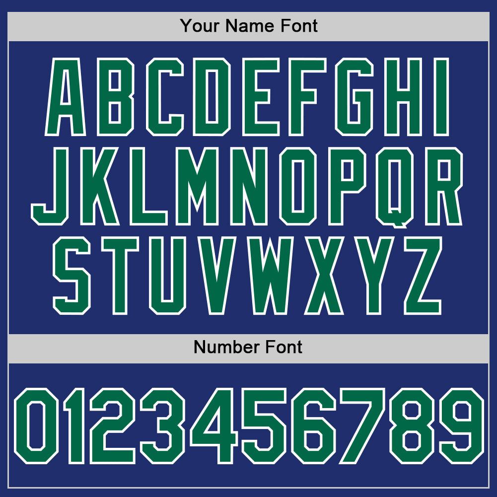 Custom Royal Kelly Green-White Line Authentic Baseball Jersey - Sky-Custom