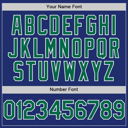 Custom Royal Kelly Green-White Line Authentic Baseball Jersey - Sky-Custom