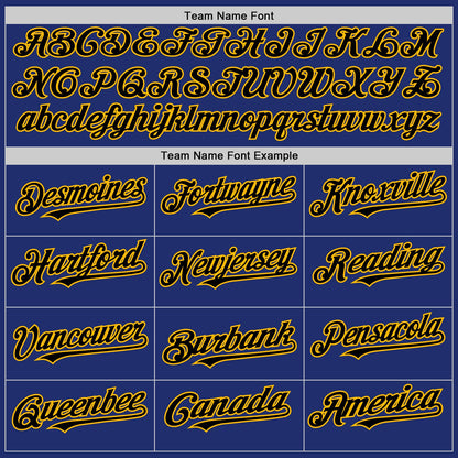 Custom Royal Black-Gold Line Authentic Baseball Jersey - Sky-Custom