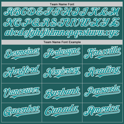 Custom Teal White Line Authentic Baseball Jersey - Sky-Custom
