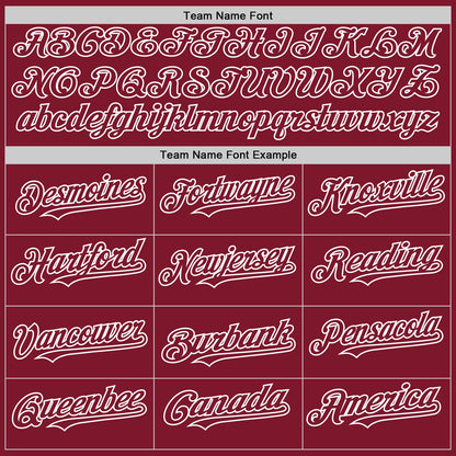 Custom Crimson White Line Authentic Baseball Jersey - Sky-Custom
