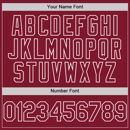 Custom Crimson White Line Authentic Baseball Jersey - Sky-Custom