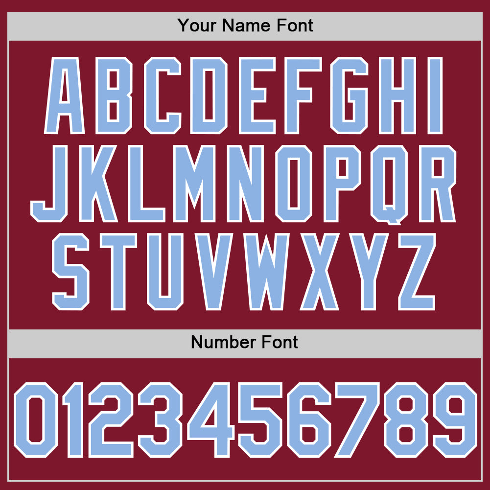 Custom Crimson Light Blue-White Line Authentic Baseball Jersey - Sky-Custom