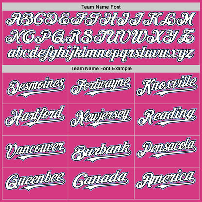 Custom Pink Black-Light Blue Line Authentic Baseball Jersey - Sky-Custom