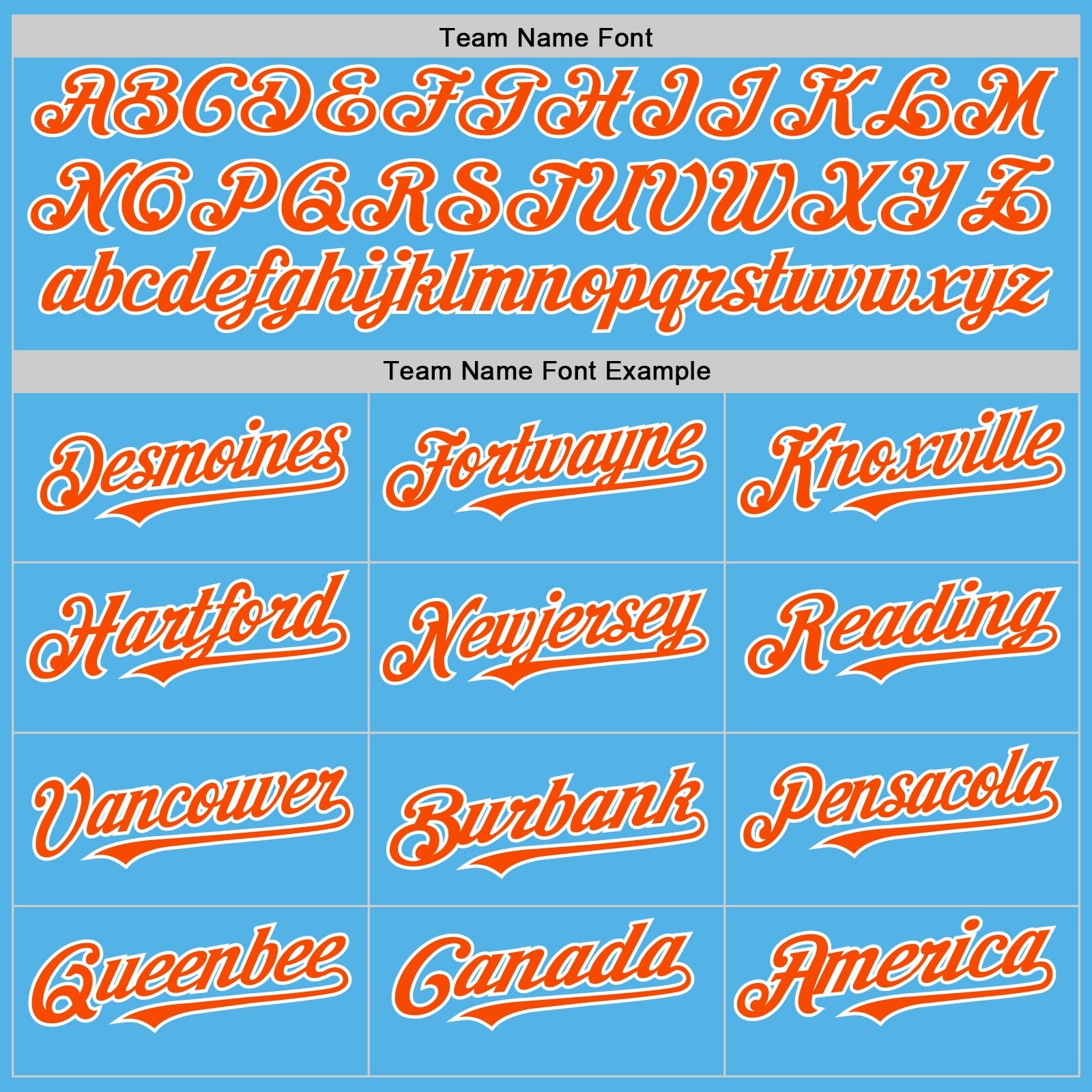 Custom Sky Blue Orange-White Line Authentic Baseball Jersey - Sky-Custom