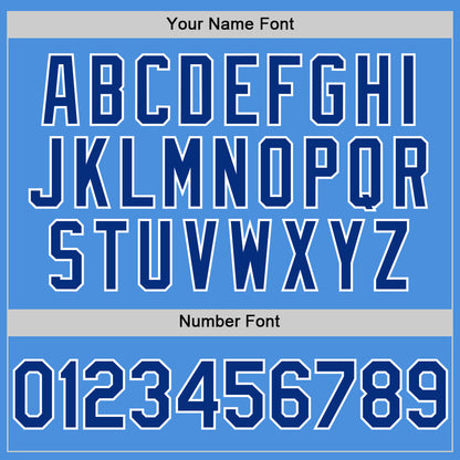 Custom Electric Blue Royal-White Line Authentic Baseball Jersey - Sky-Custom