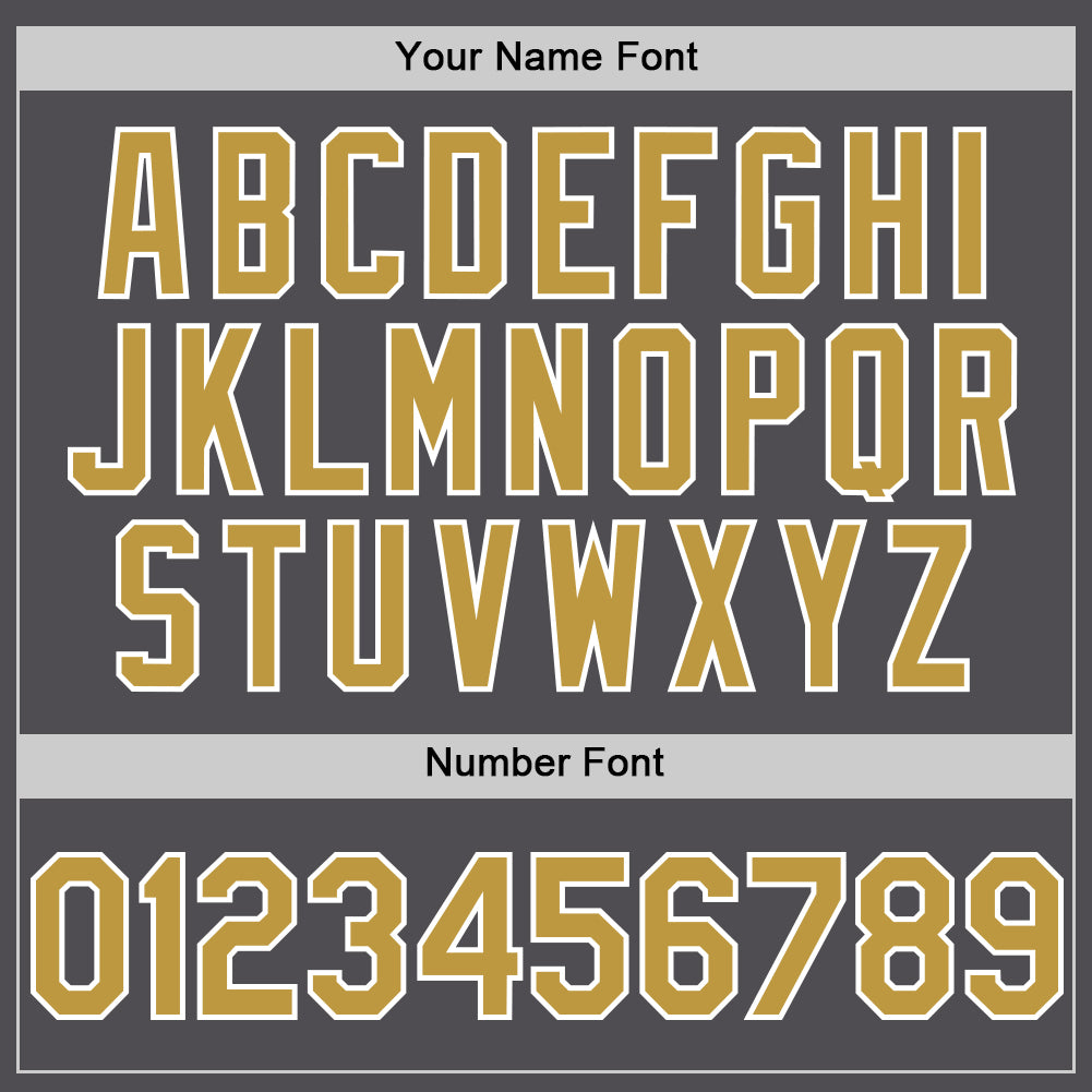 Custom Steel Gray Old Gold-White Line Authentic Baseball Jersey - Sky-Custom