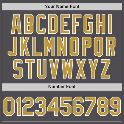 Custom Steel Gray Old Gold-White Line Authentic Baseball Jersey - Sky-Custom