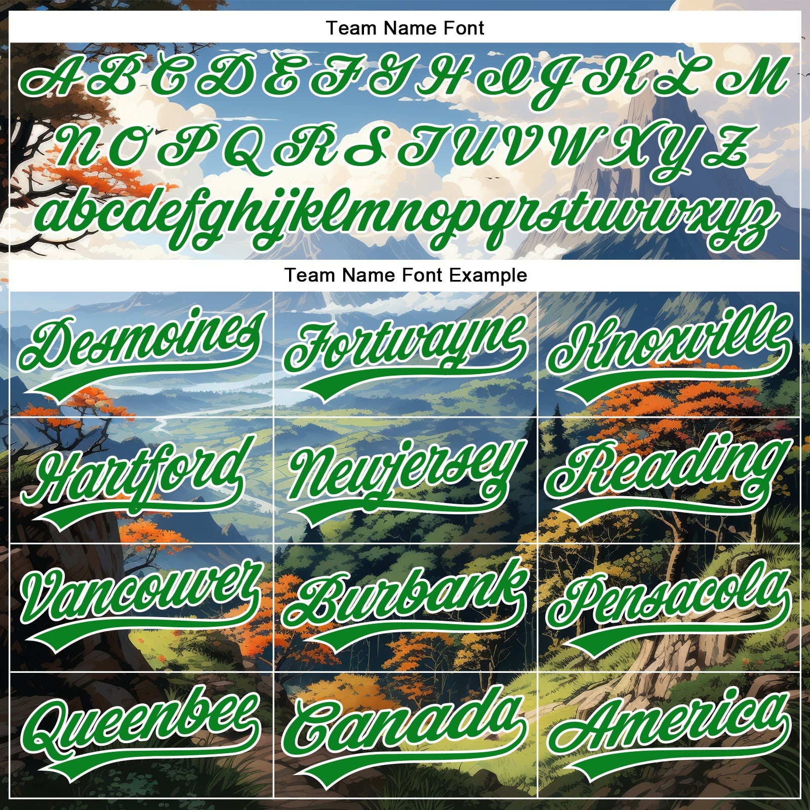 Custom White Grass Green 3D Pattern Design Mountains Landscape Authentic Baseball Jersey - Sky-Custom