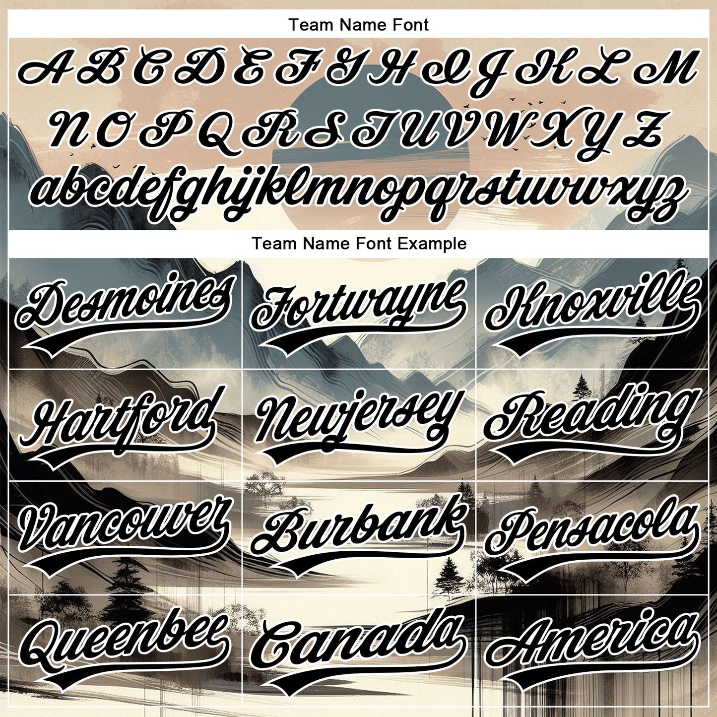 Custom White Black 3D Pattern Design Mountains Landscape Authentic Baseball Jersey - Sky-Custom