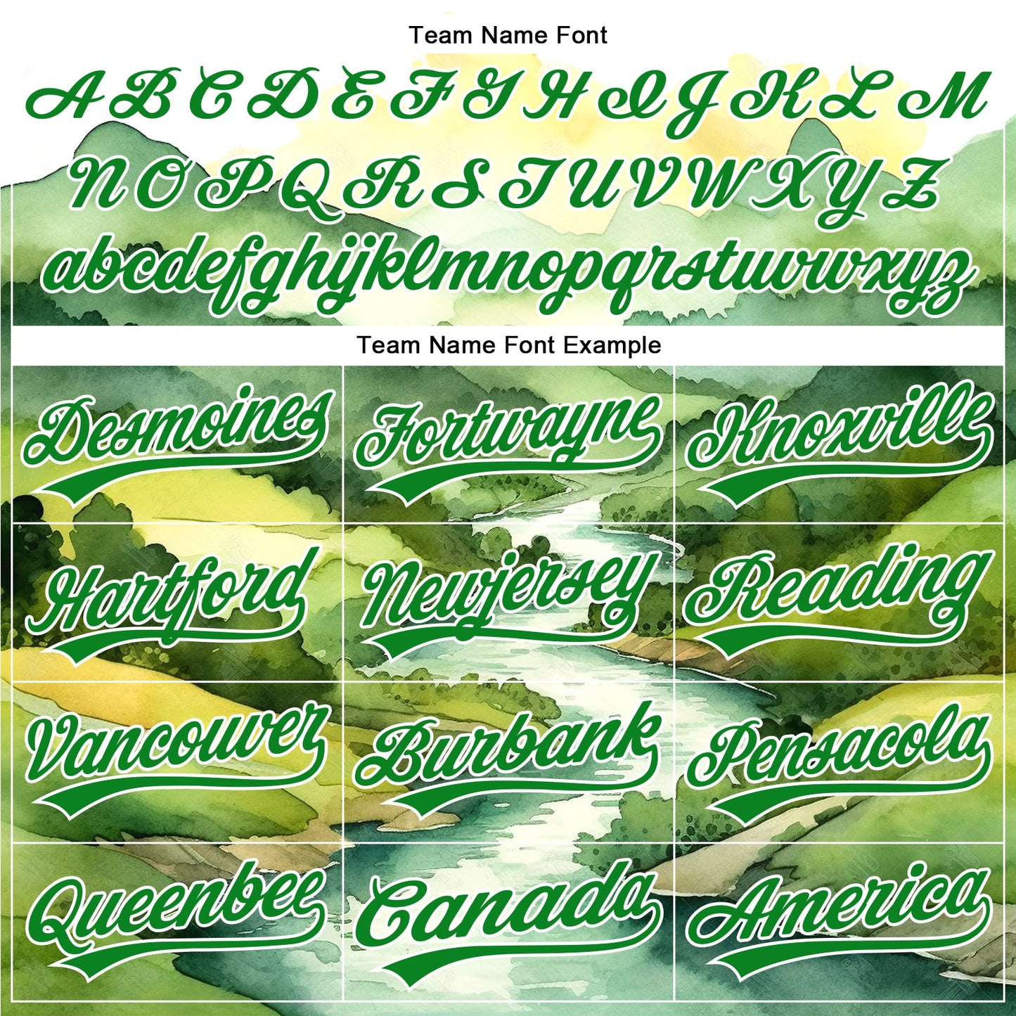 Custom White Grass Green 3D Pattern Design Mountains Landscape Authentic Baseball Jersey - Sky-Custom