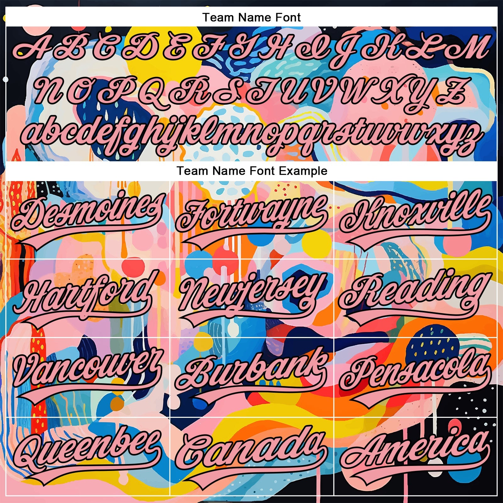 Custom Medium Pink Black 3D Pattern Design Abstract Painting Authentic Baseball Jersey - Sky-Custom