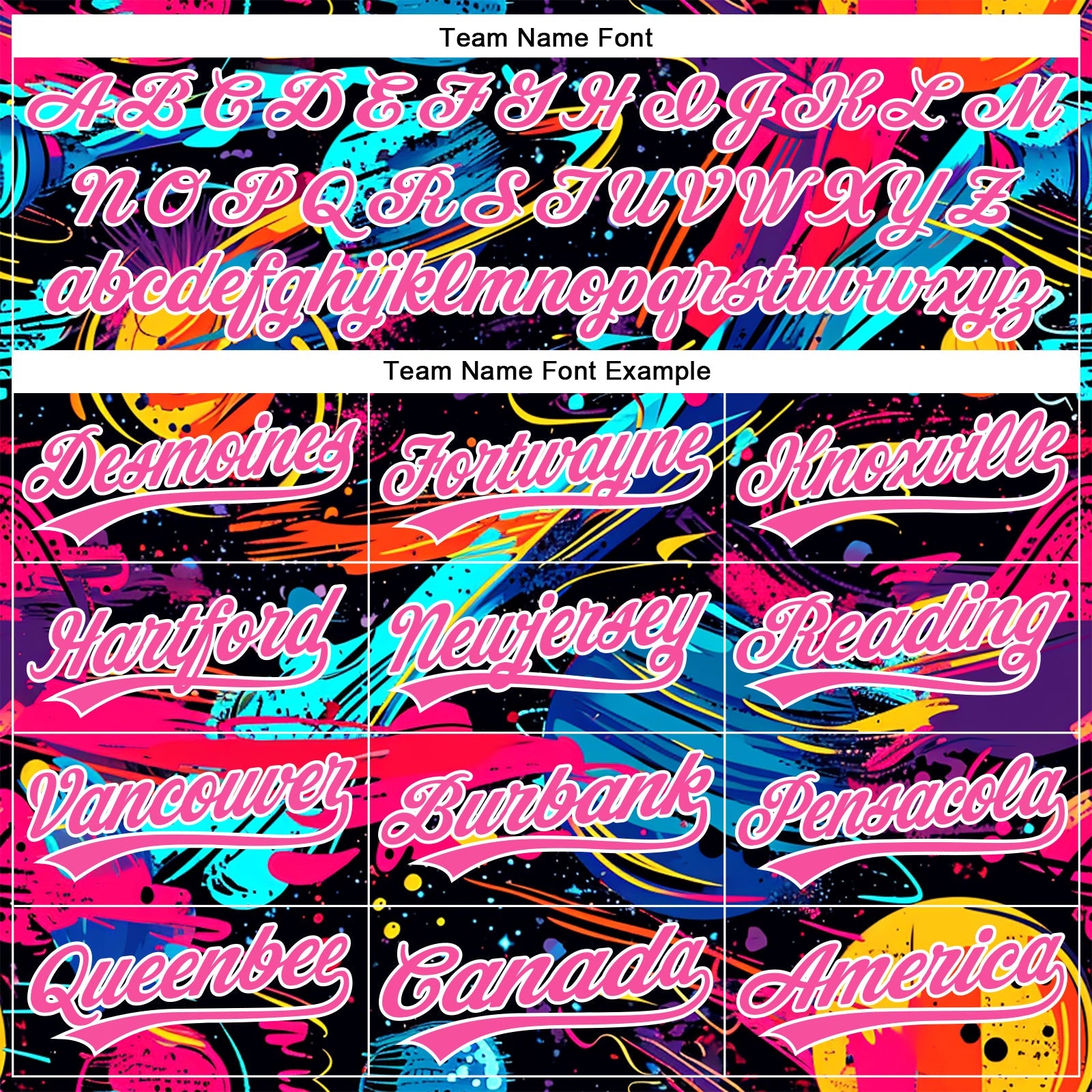 Custom Black Pink-White 3D Pattern Design Space With Planets And Rockets Authentic Baseball Jersey - Sky-Custom