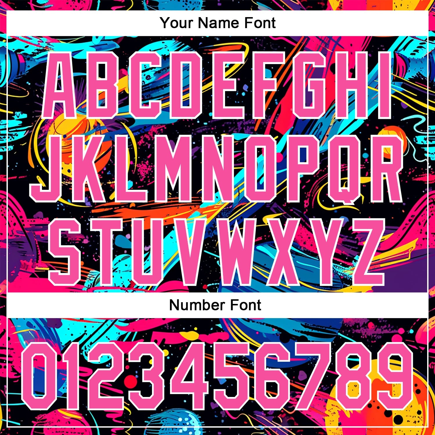 Custom Black Pink-White 3D Pattern Design Space With Planets And Rockets Authentic Baseball Jersey - Sky-Custom