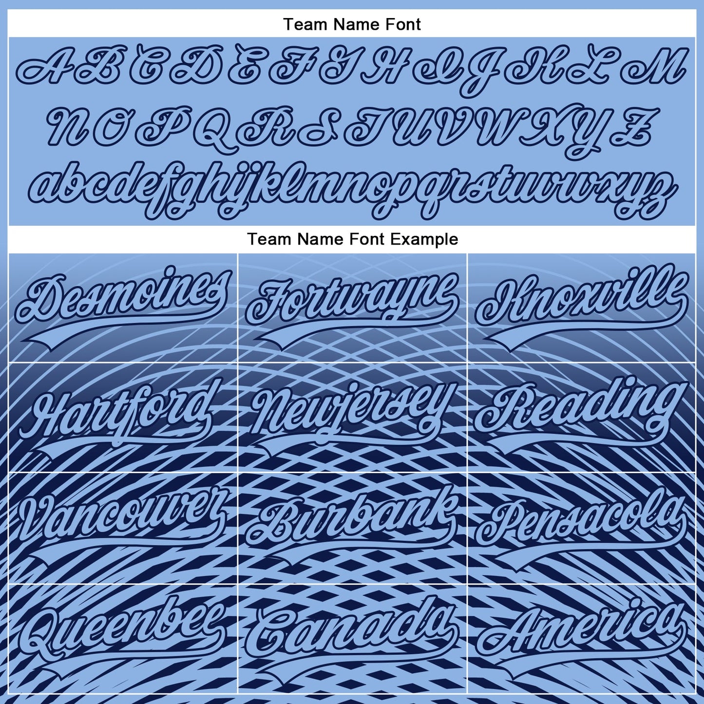 Custom Light Blue Navy 3D Pattern Design Gradient Lines Authentic Baseball Jersey - Sky-Custom