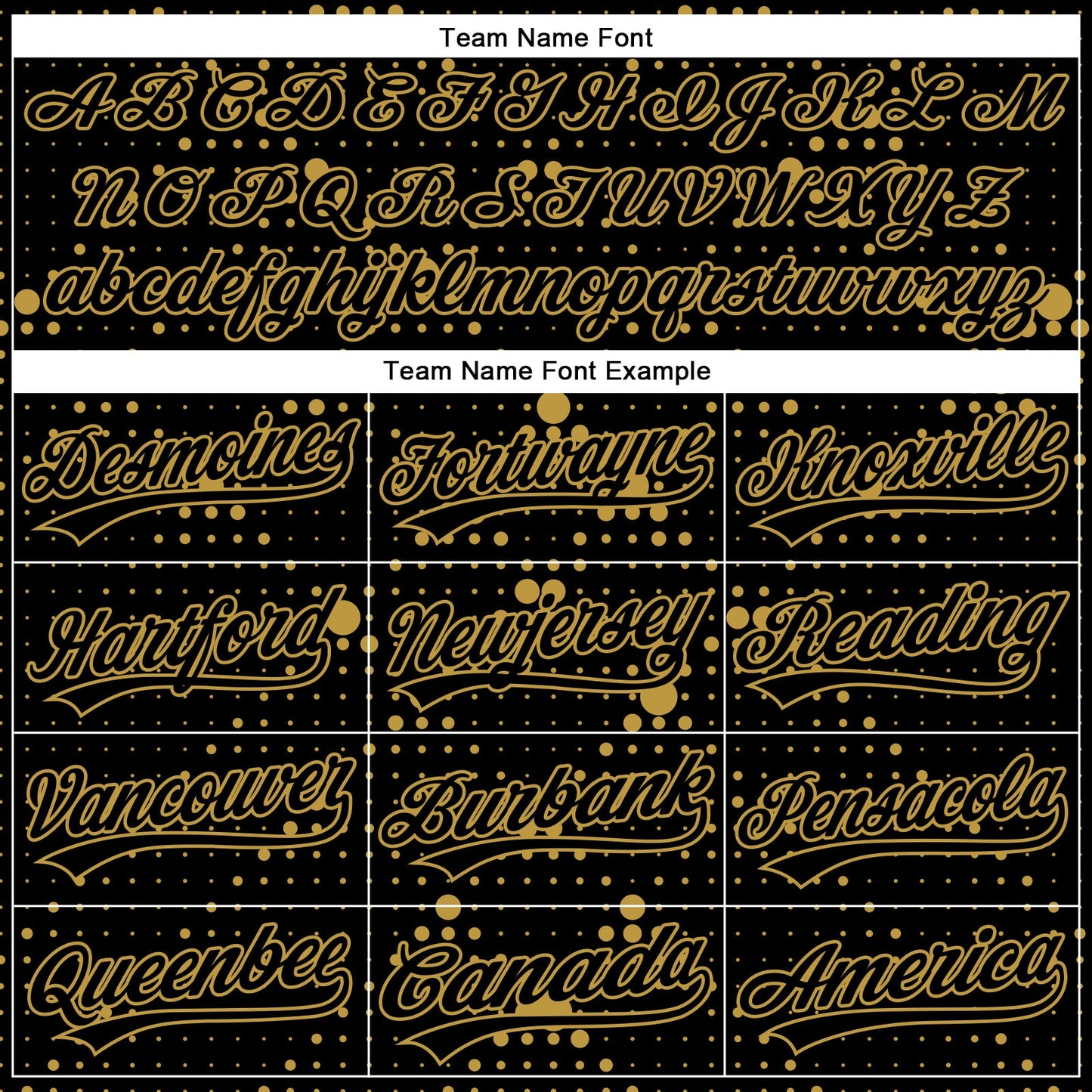 Custom Black Old Gold 3D Pattern Design Geometric Halftone Dots Authentic Baseball Jersey - Sky-Custom