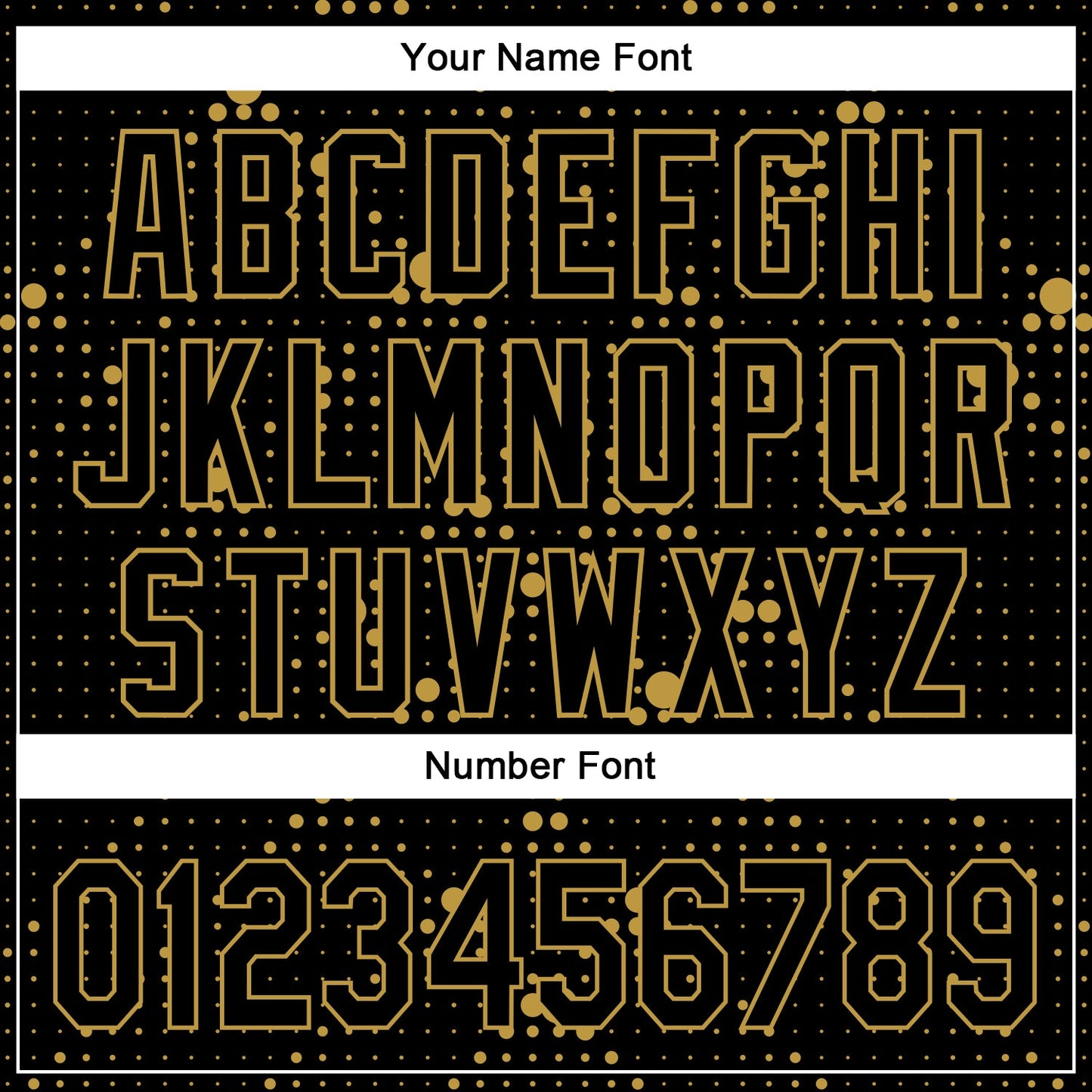 Custom Black Old Gold 3D Pattern Design Geometric Halftone Dots Authentic Baseball Jersey - Sky-Custom