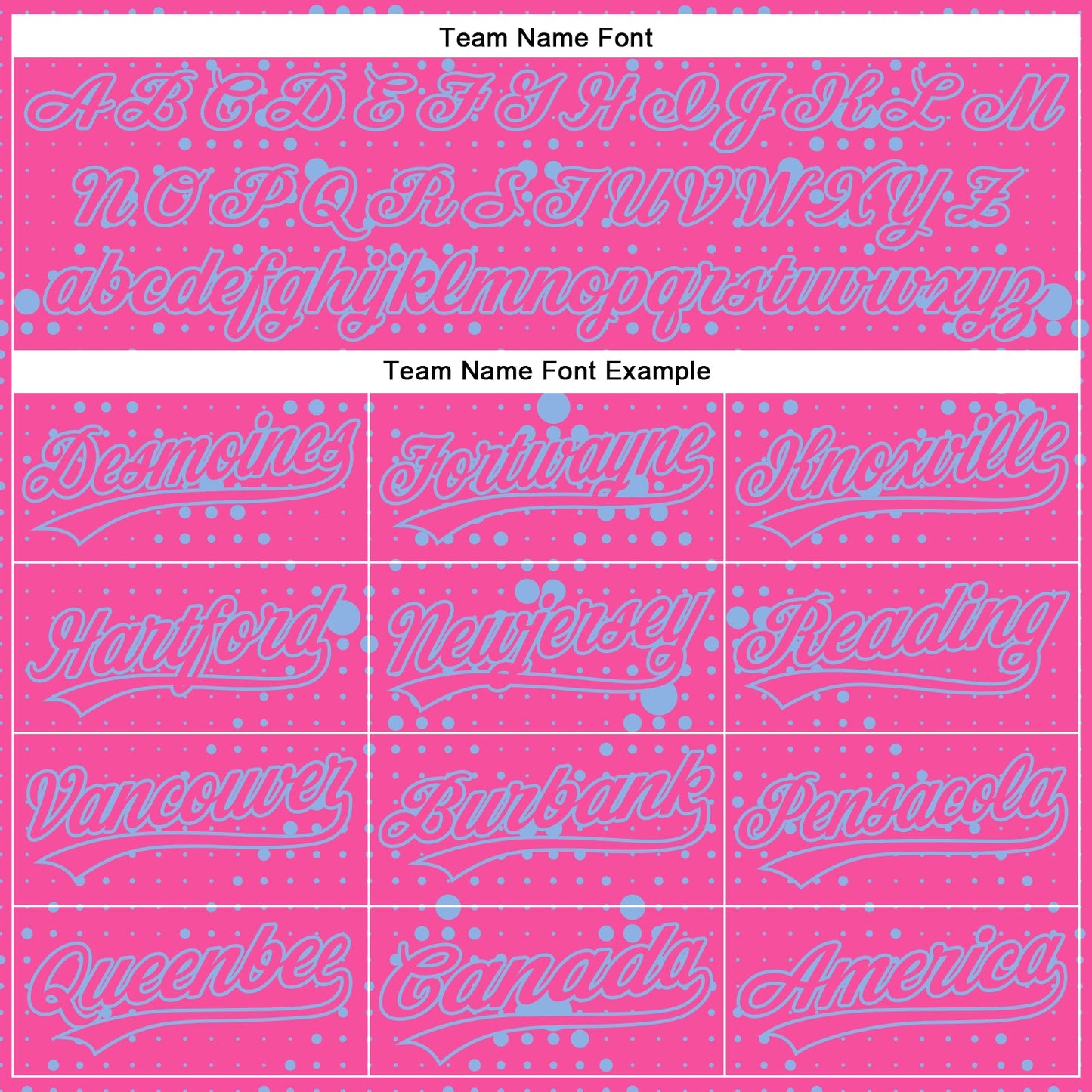 Custom Pink Light Blue 3D Pattern Design Geometric Halftone Dots Authentic Baseball Jersey - Sky-Custom