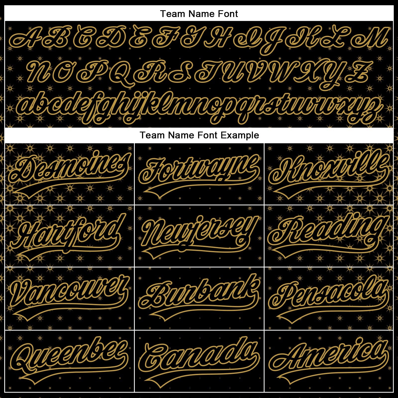 Custom Black Old Gold 3D Pattern Design Geometric Stars Authentic Baseball Jersey - Sky-Custom