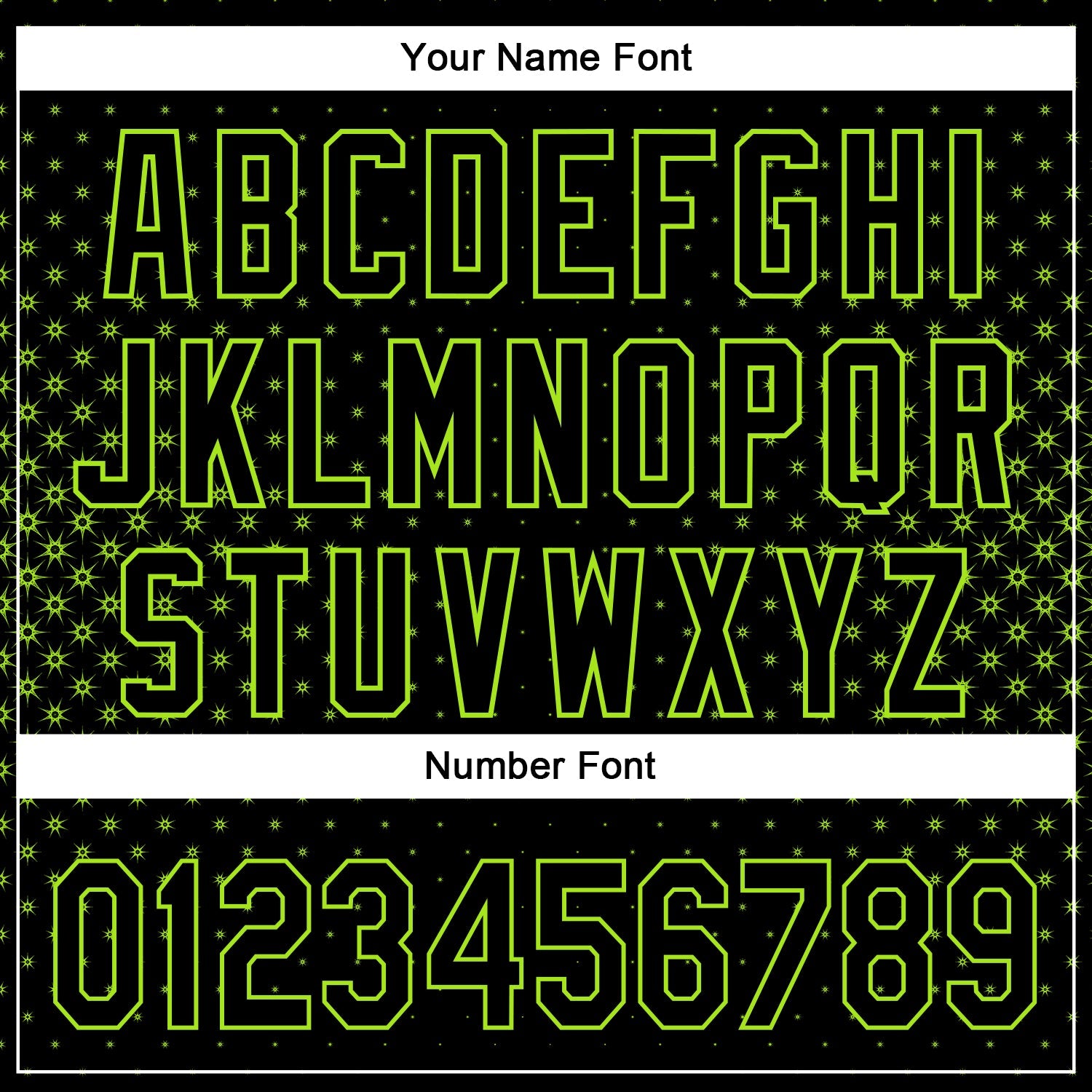 Custom Black Neon Green 3D Pattern Design Geometric Stars Authentic Baseball Jersey - Sky-Custom