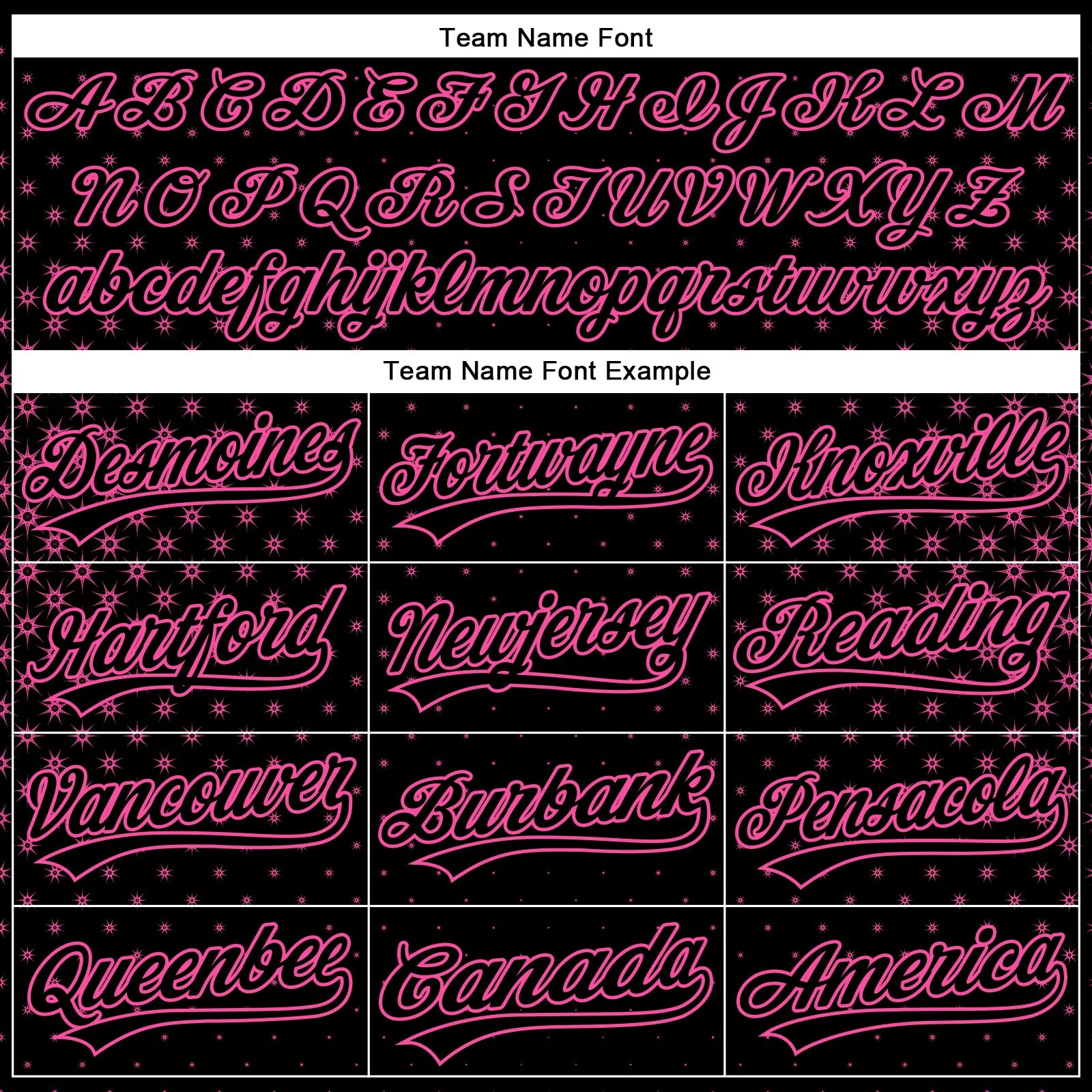 Custom Black Pink 3D Pattern Design Geometric Stars Authentic Baseball Jersey - Sky-Custom