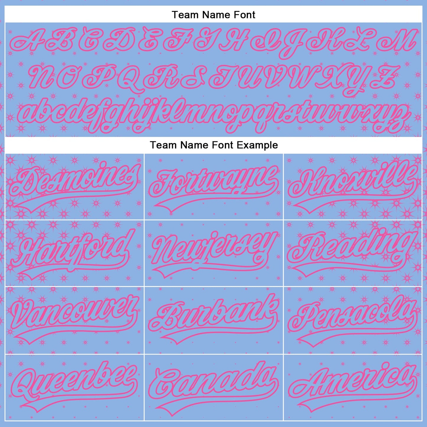 Custom Light Blue Pink 3D Pattern Design Geometric Stars Authentic Baseball Jersey - Sky-Custom