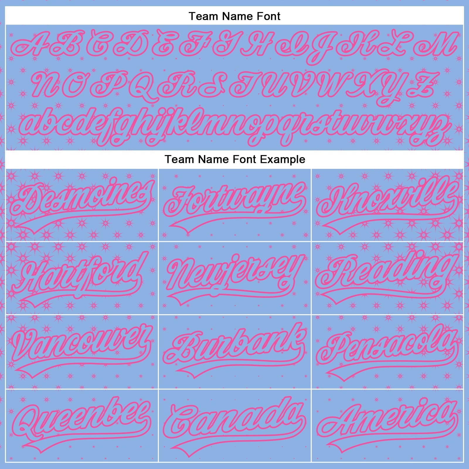 Custom Light Blue Pink 3D Pattern Design Geometric Stars Authentic Baseball Jersey - Sky-Custom