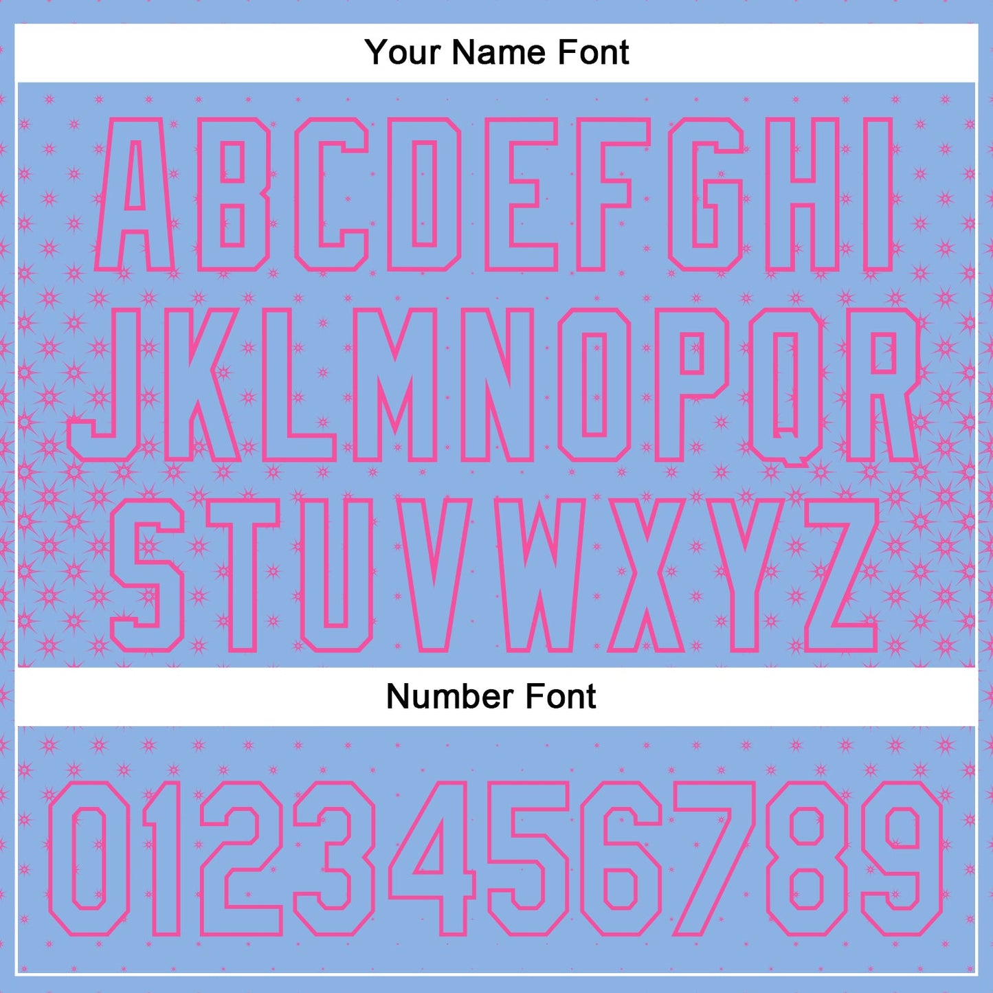 Custom Light Blue Pink 3D Pattern Design Geometric Stars Authentic Baseball Jersey - Sky-Custom