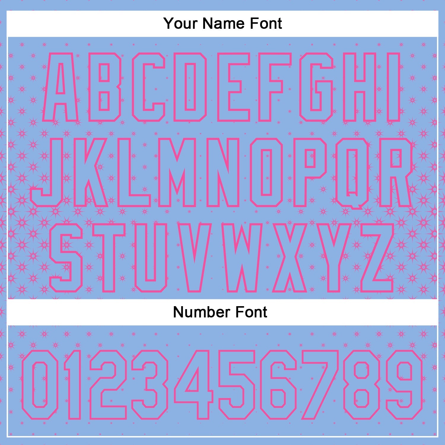 Custom Light Blue Pink 3D Pattern Design Geometric Stars Authentic Baseball Jersey - Sky-Custom