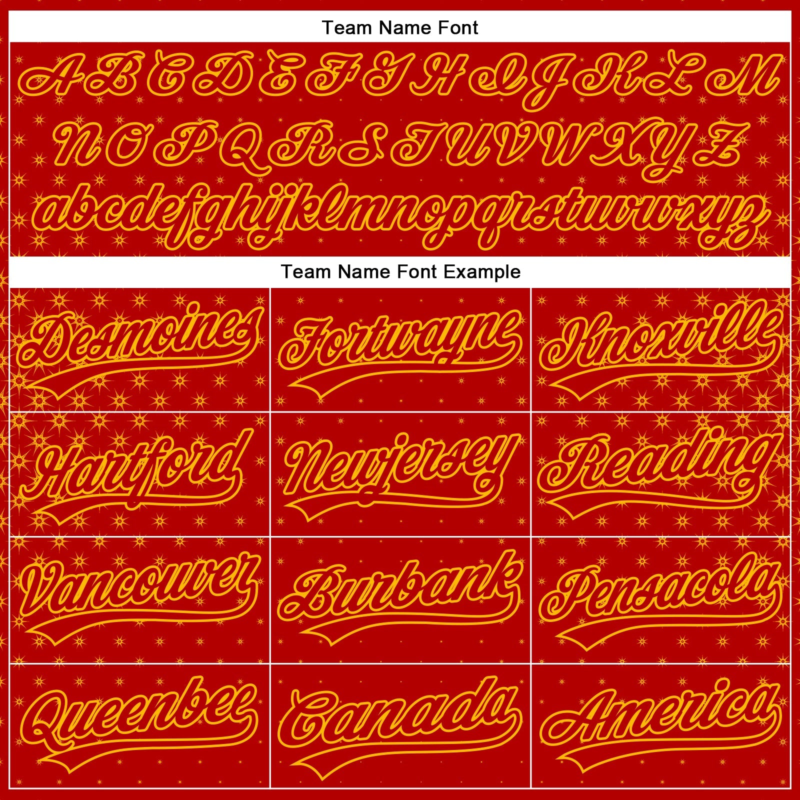 Custom Red Gold 3D Pattern Design Geometric Stars Authentic Baseball Jersey - Sky-Custom