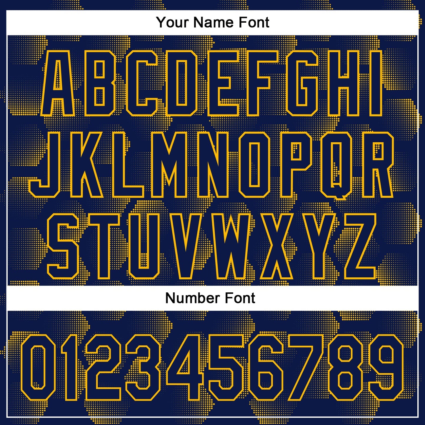 Custom Navy Gold 3D Pattern Design Halftone Geometric Shapes Authentic Baseball Jersey - Sky-Custom