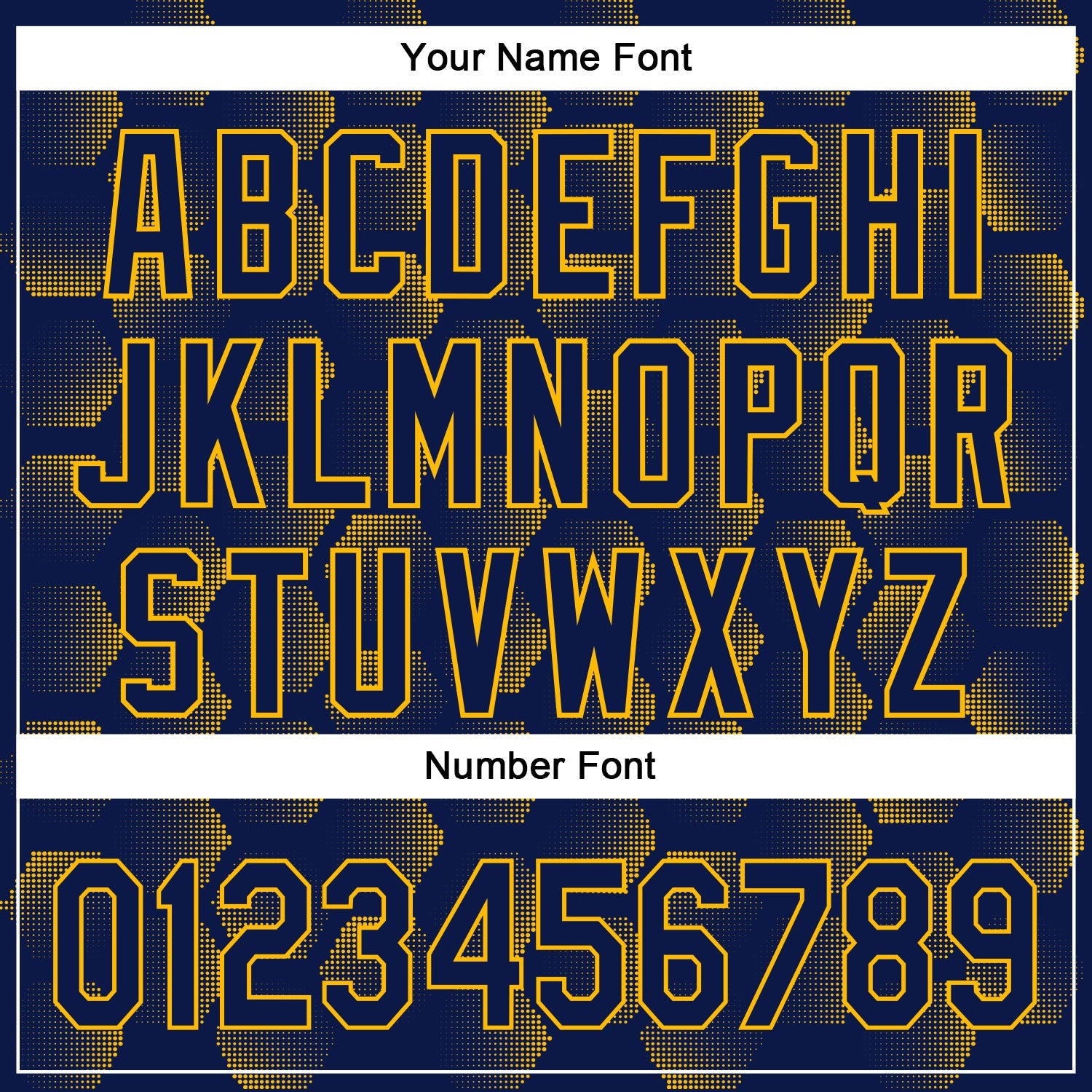 Custom Navy Gold 3D Pattern Design Halftone Geometric Shapes Authentic Baseball Jersey - Sky-Custom