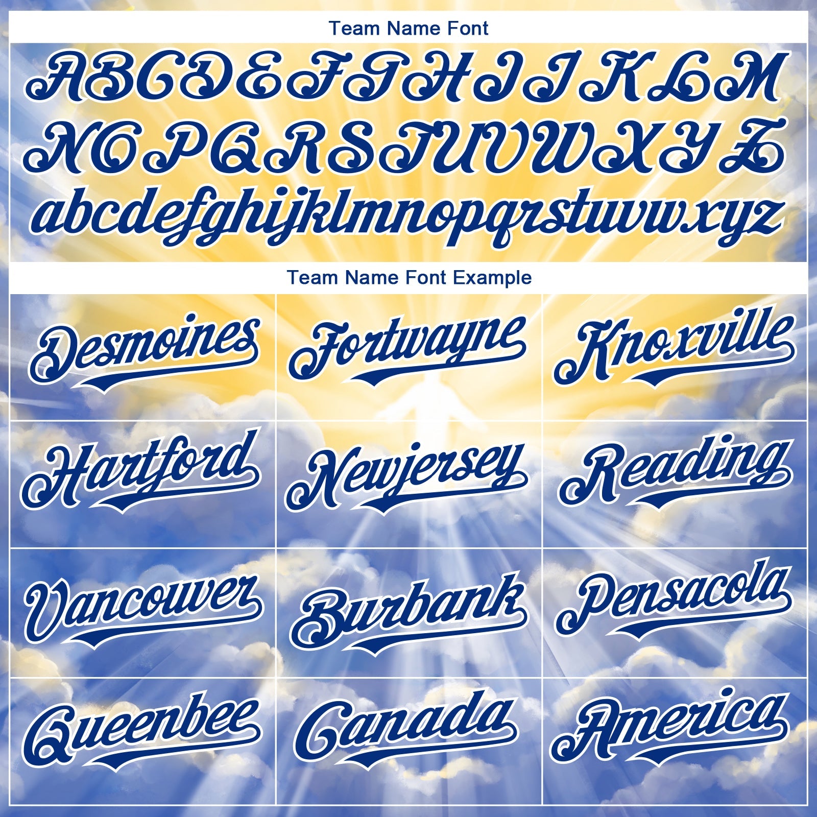 Custom Yellow Royal-White 3D Pattern Design Religion Jesus Christ Authentic Baseball Jersey - Sky-Custom