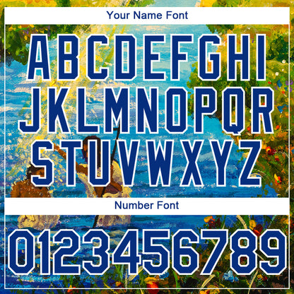 Custom Royal White 3D Pattern Design Religion Jesus Christ Authentic Baseball Jersey - Sky-Custom