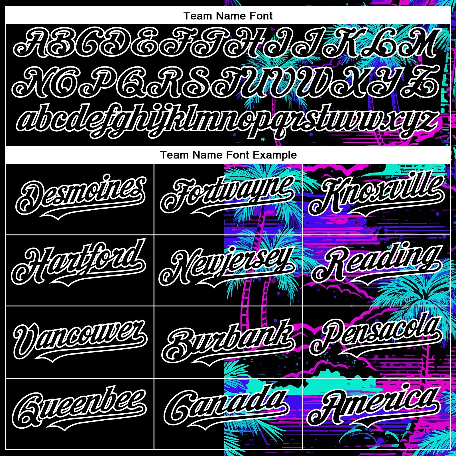 Custom Black White 3D Pattern Design Beach Hawaii Palm Trees Authentic Baseball Jersey - Sky-Custom
