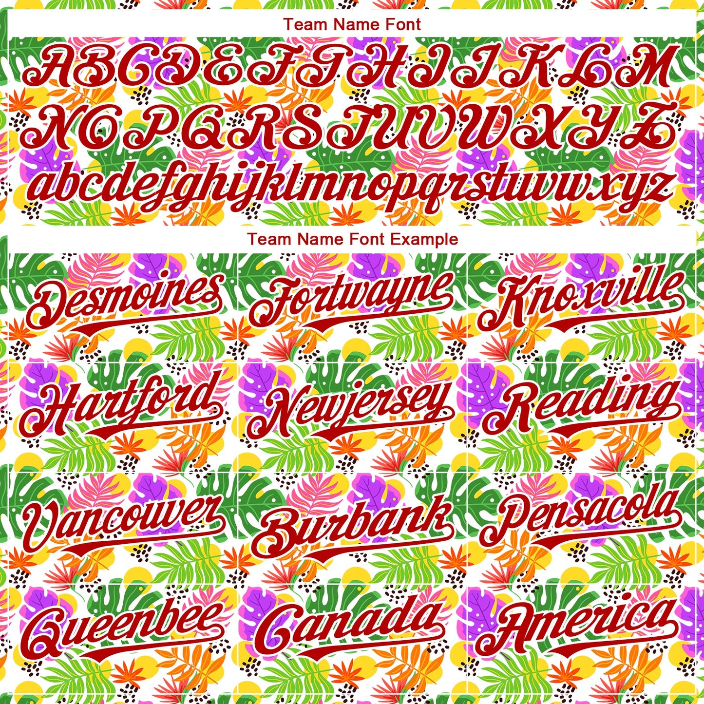 Custom White Red 3D Pattern Design Tropical Hawaii Palm Leaves Authentic Baseball Jersey - Sky-Custom