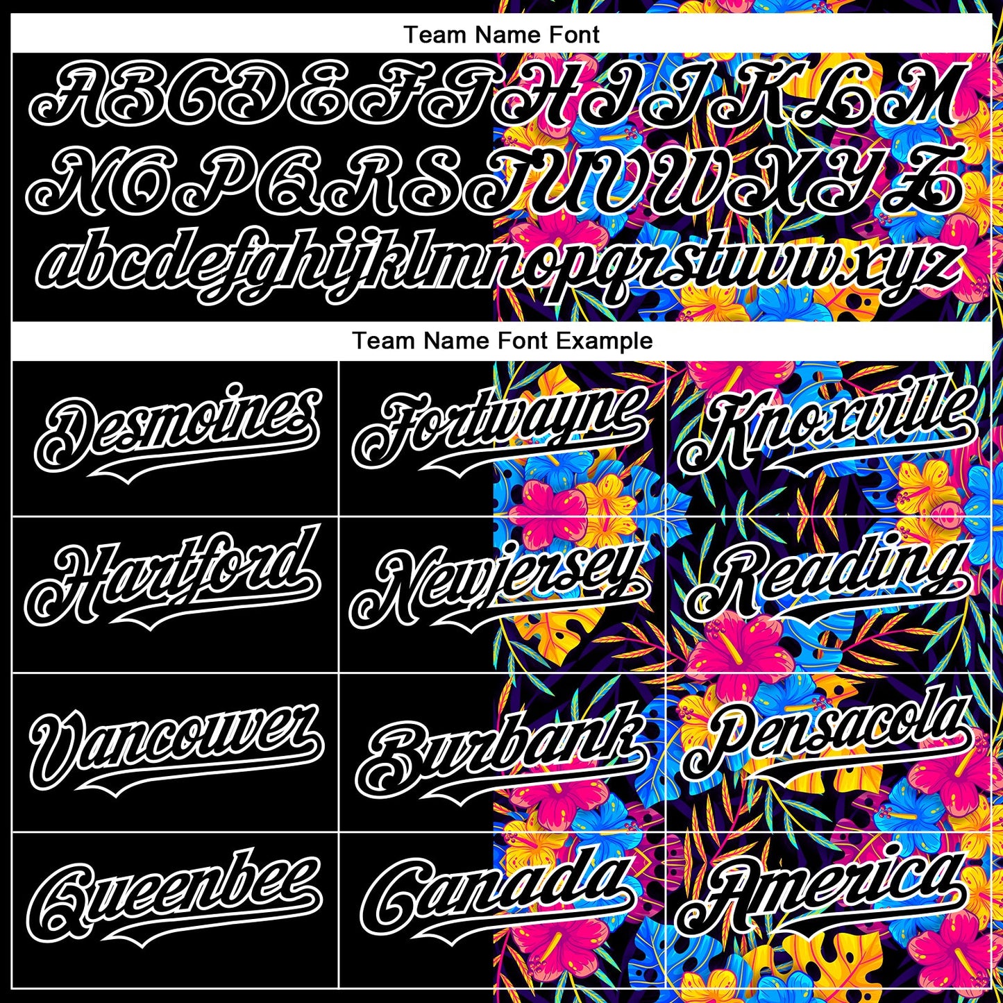 Custom Black White 3D Pattern Design Tropical Flower And Hawaii Palm Leaves Authentic Baseball Jersey - Sky-Custom