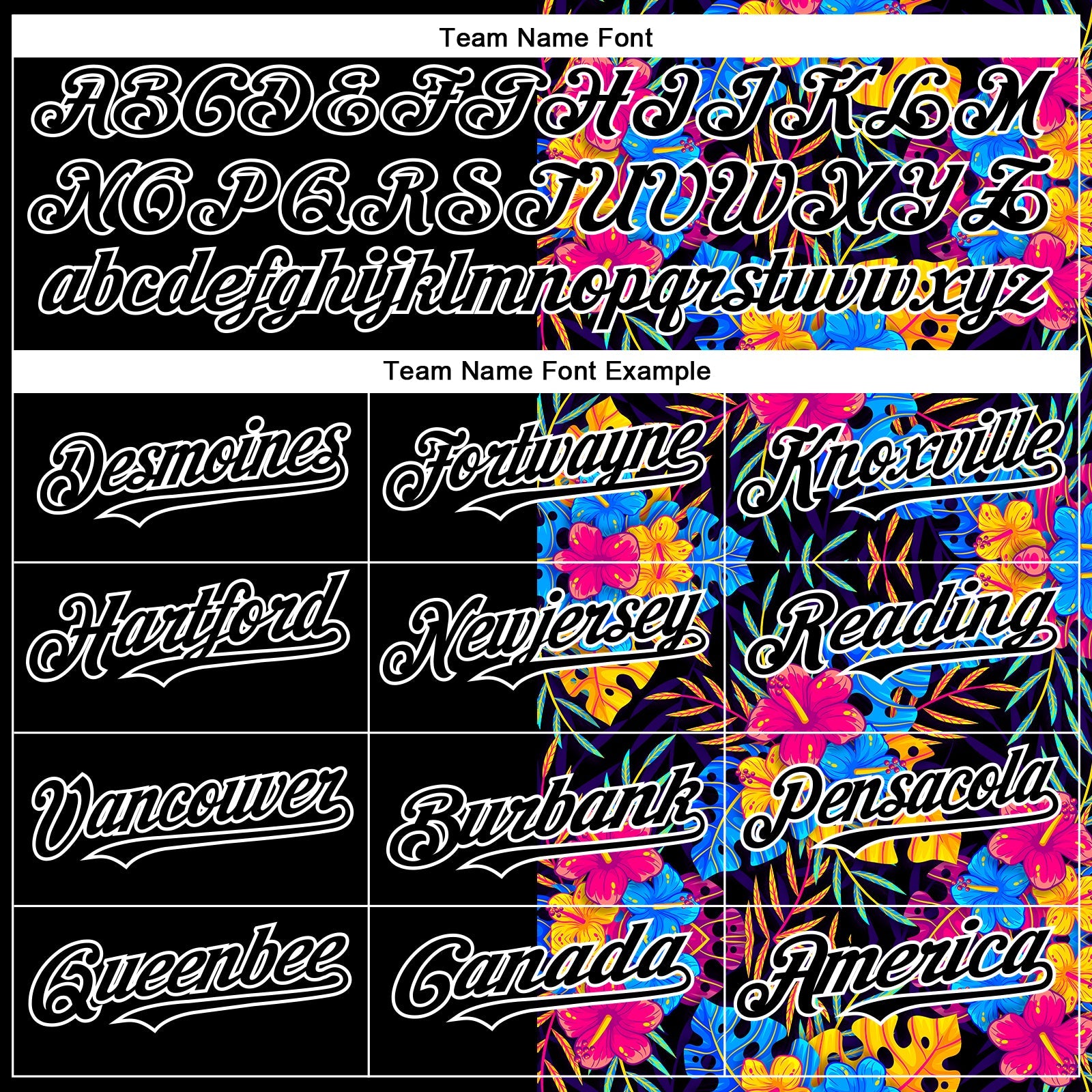 Custom Black White 3D Pattern Design Tropical Flower And Hawaii Palm Leaves Authentic Baseball Jersey - Sky-Custom