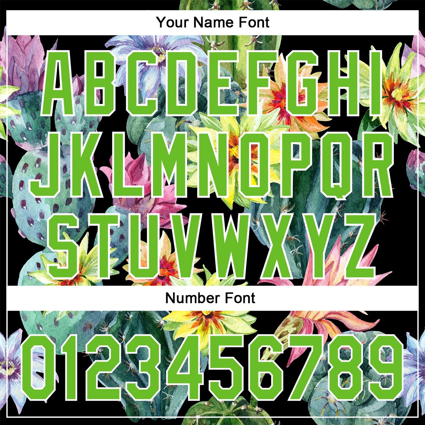 Custom Black Aurora Green-White 3D Pattern Design Cactus Festival Authentic Baseball Jersey - Sky-Custom