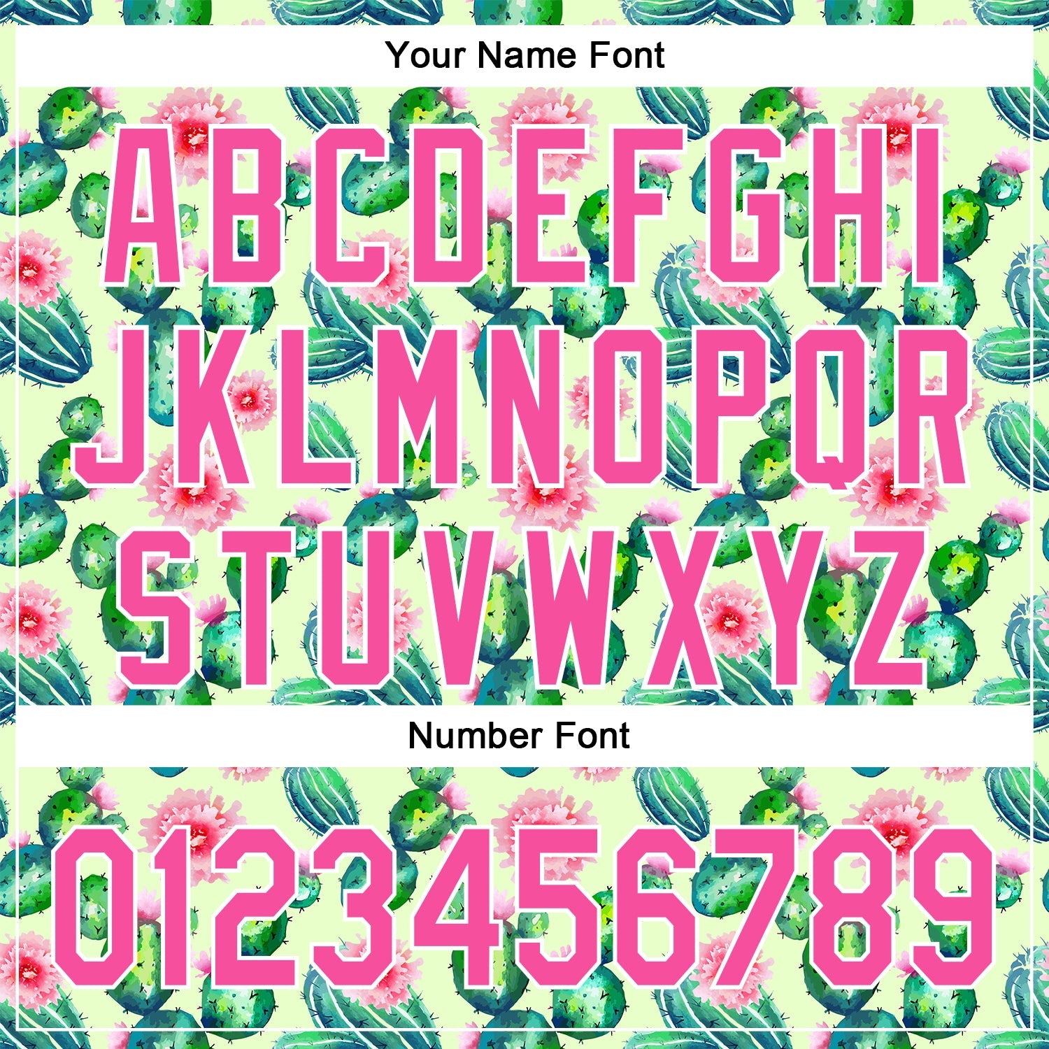 Custom Green Pink-White 3D Pattern Design Cactus Festival Authentic Baseball Jersey - Sky-Custom