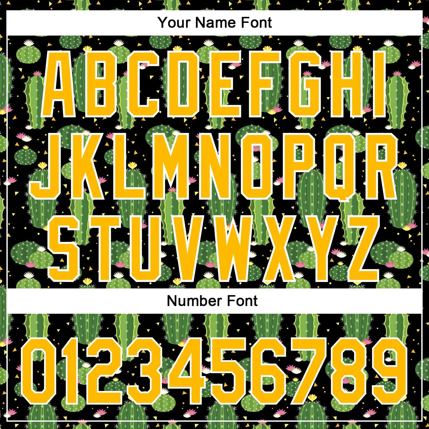 Custom Black Gold-White 3D Pattern Design Cactus Festival Authentic Baseball Jersey - Sky-Custom
