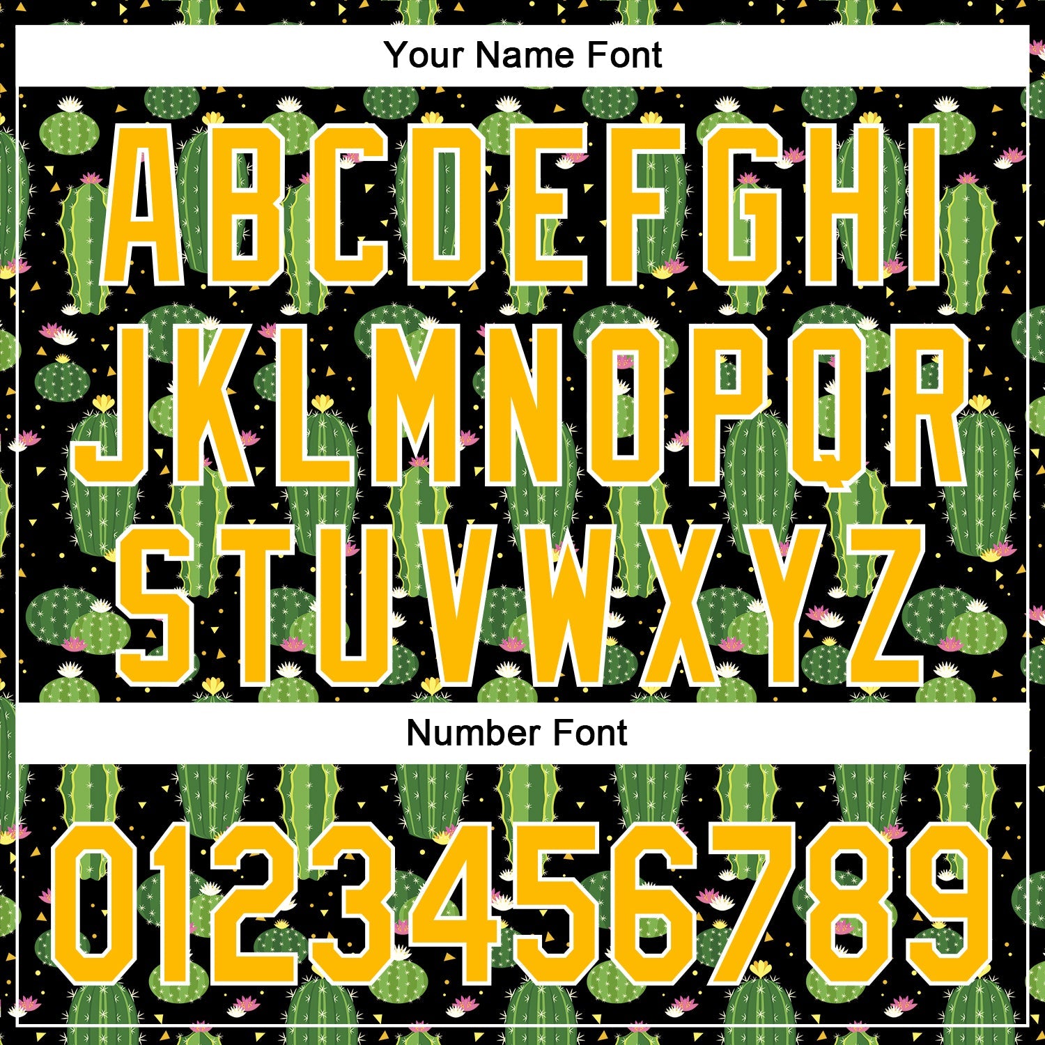 Custom Black Gold-White 3D Pattern Design Cactus Festival Authentic Baseball Jersey - Sky-Custom