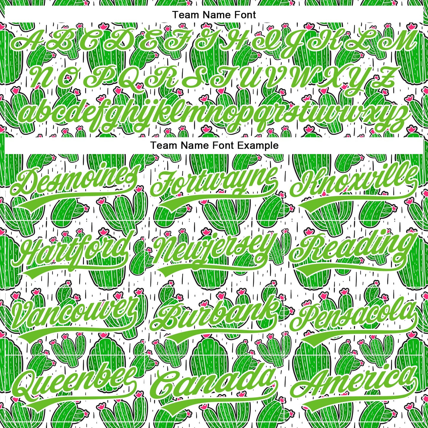Custom White Aurora Green 3D Pattern Design Cactus Festival Authentic Baseball Jersey - Sky-Custom