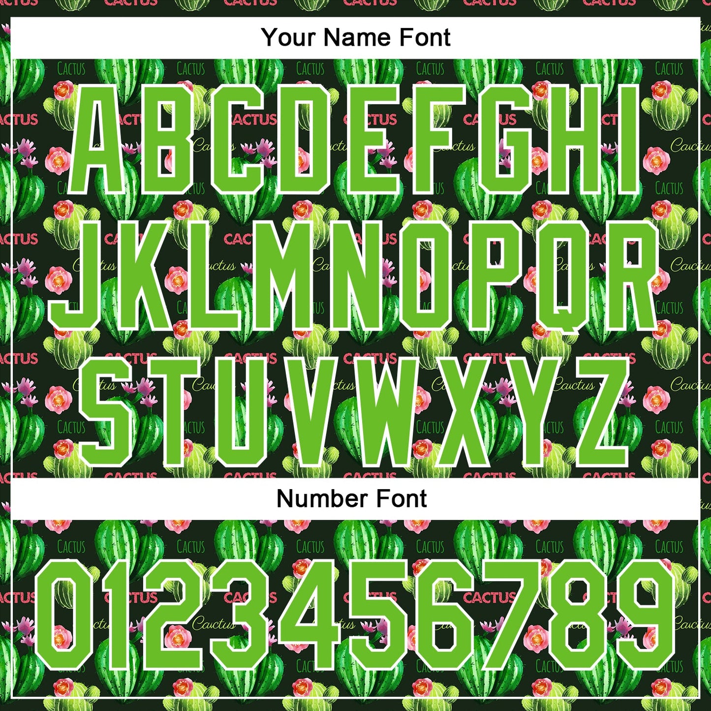 Custom Black Aurora Green-White 3D Pattern Design Cactus Festival Authentic Baseball Jersey - Sky-Custom