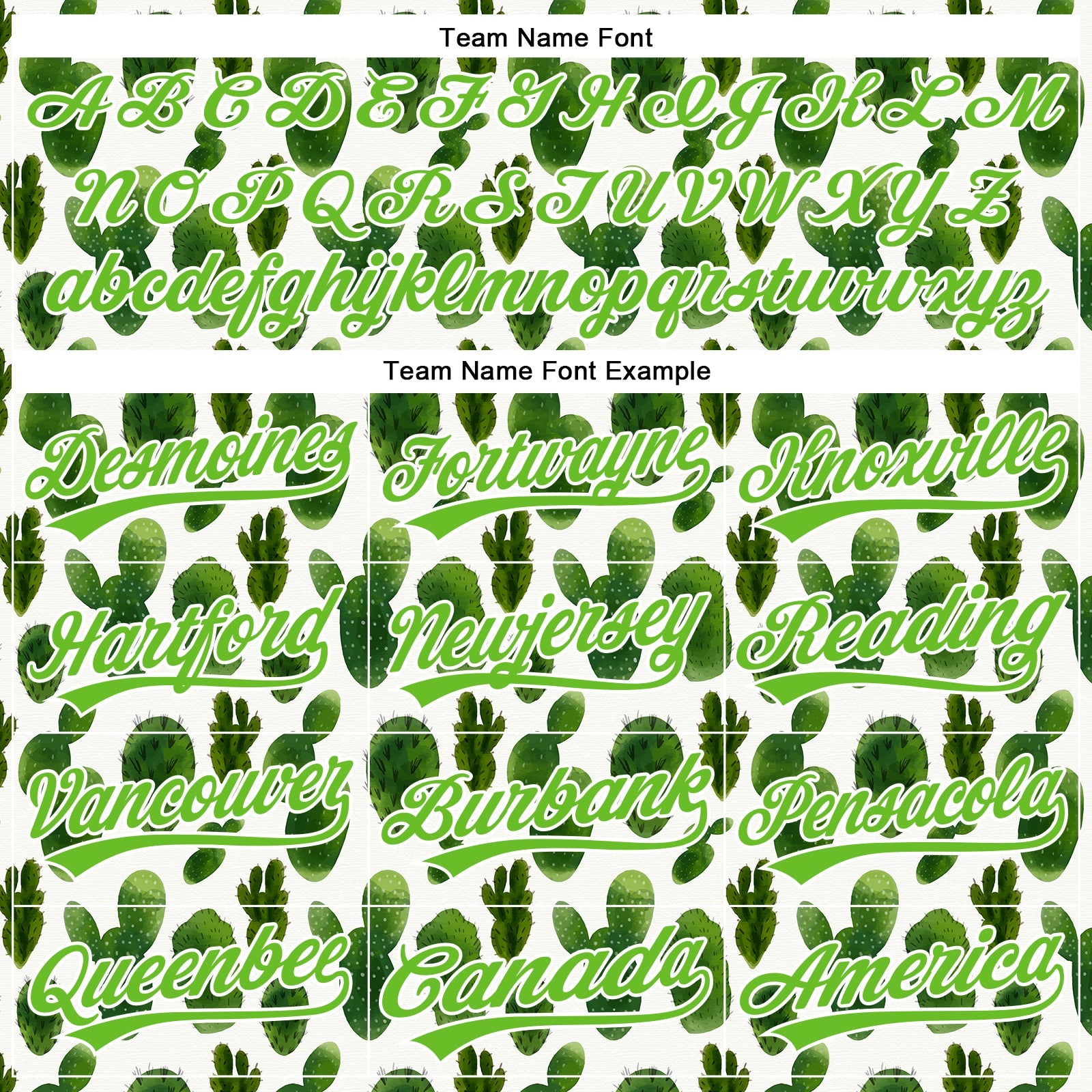 Custom White Aurora Green 3D Pattern Design Cactus Festival Authentic Baseball Jersey - Sky-Custom