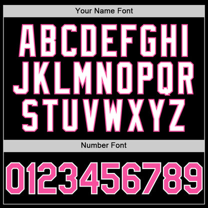 Custom Black Pink-White 3D Pattern Design Gradient Style Twinkle Star Authentic Baseball Jersey - Sky-Custom